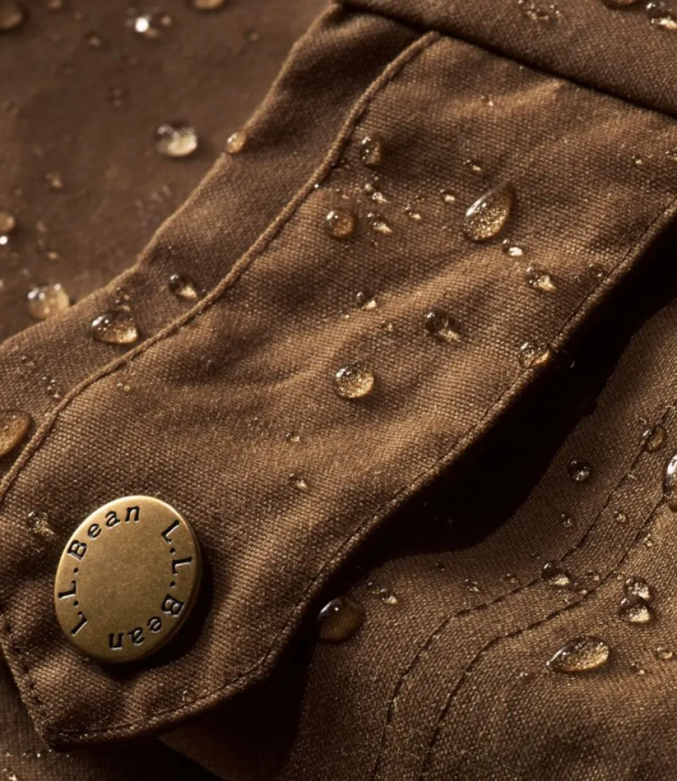 Outlet L.L.Bean "Men's Double L Waxed-Cotton Upland Coat"