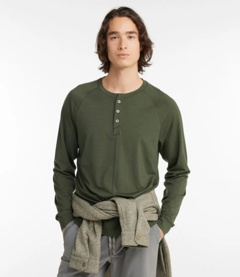 Clearance L.L.Bean "Men's Encompass Merino Wool-Blend Henley"