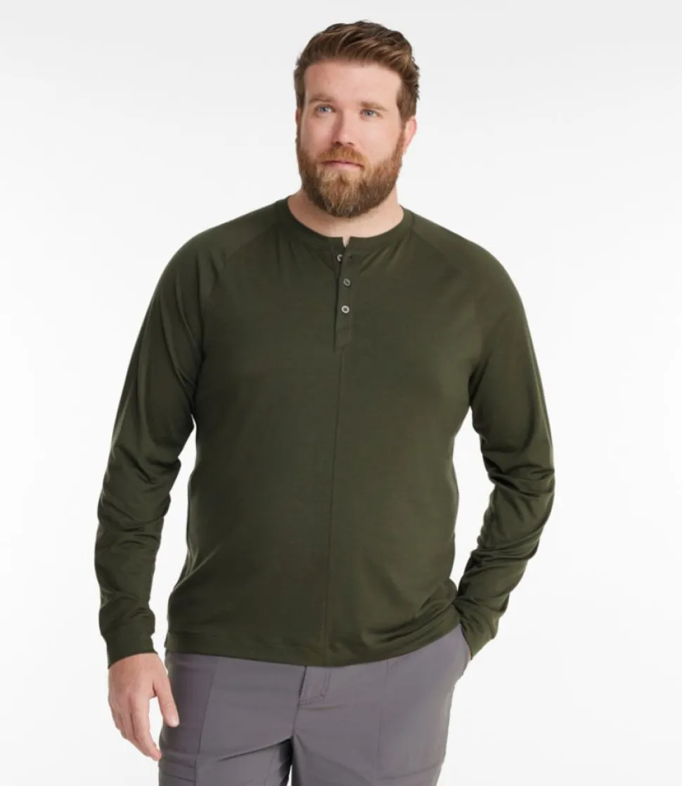 Clearance L.L.Bean "Men's Encompass Merino Wool-Blend Henley"