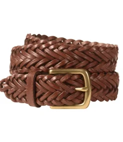Best L.L.Bean "Men's Essential Braided Leather Belt"