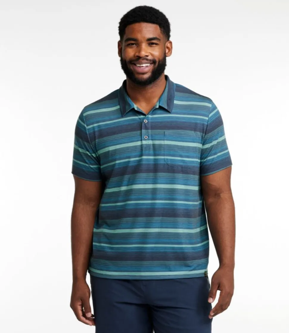 Online L.L.Bean "Men's Everyday SunSmart® Polo 2.0, Short-Sleeve Stripe"