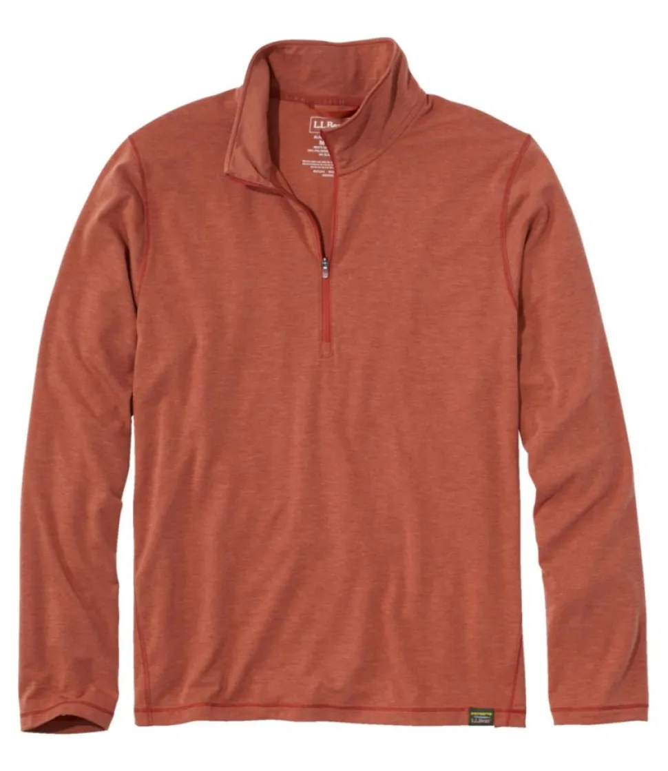 Hot L.L.Bean "Men's Everyday SunSmart® Tee, Long-Sleeve Quarter-Zip"