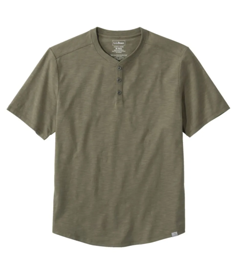 Online L.L.Bean "Men's Explorer Slub Tee, Short-Sleeve Henley"