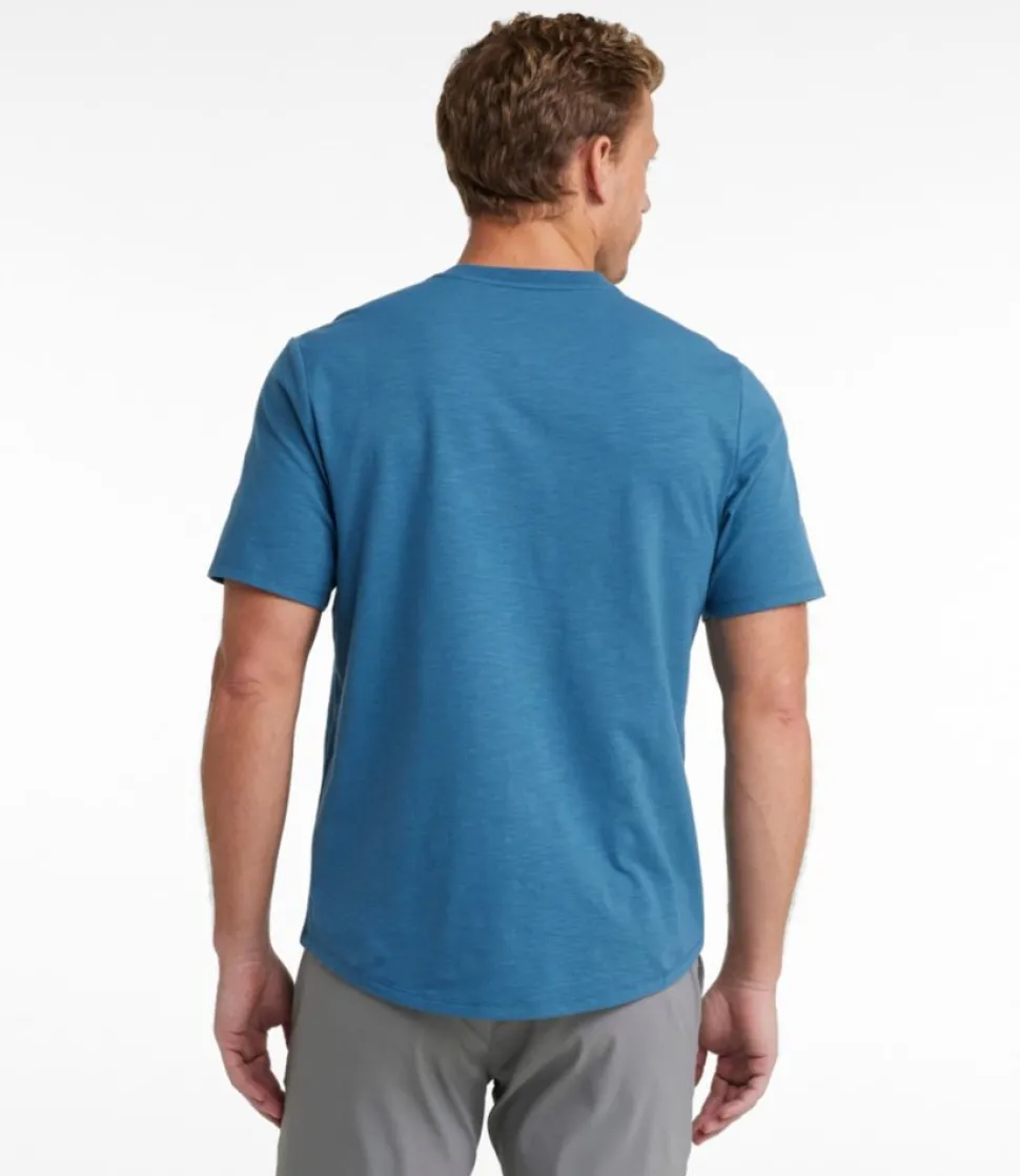 Online L.L.Bean "Men's Explorer Slub Tee, Short-Sleeve Henley"