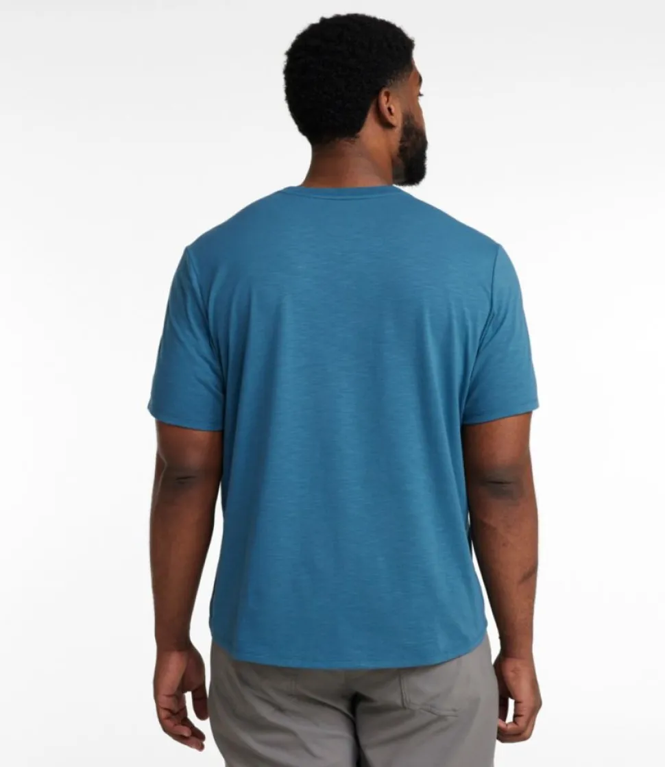 Online L.L.Bean "Men's Explorer Slub Tee, Short-Sleeve Henley"