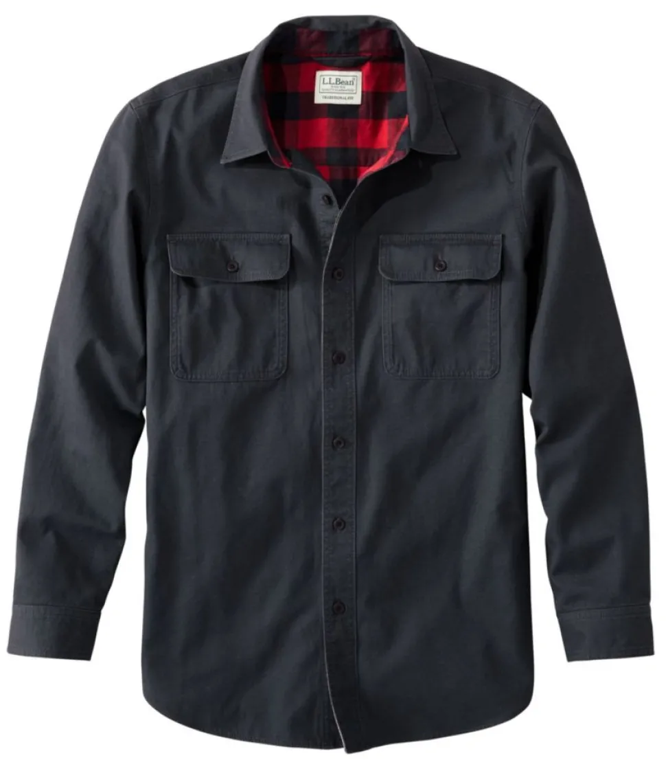 Best L.L.Bean "Men's Flannel-Lined Hurricane Shirt"