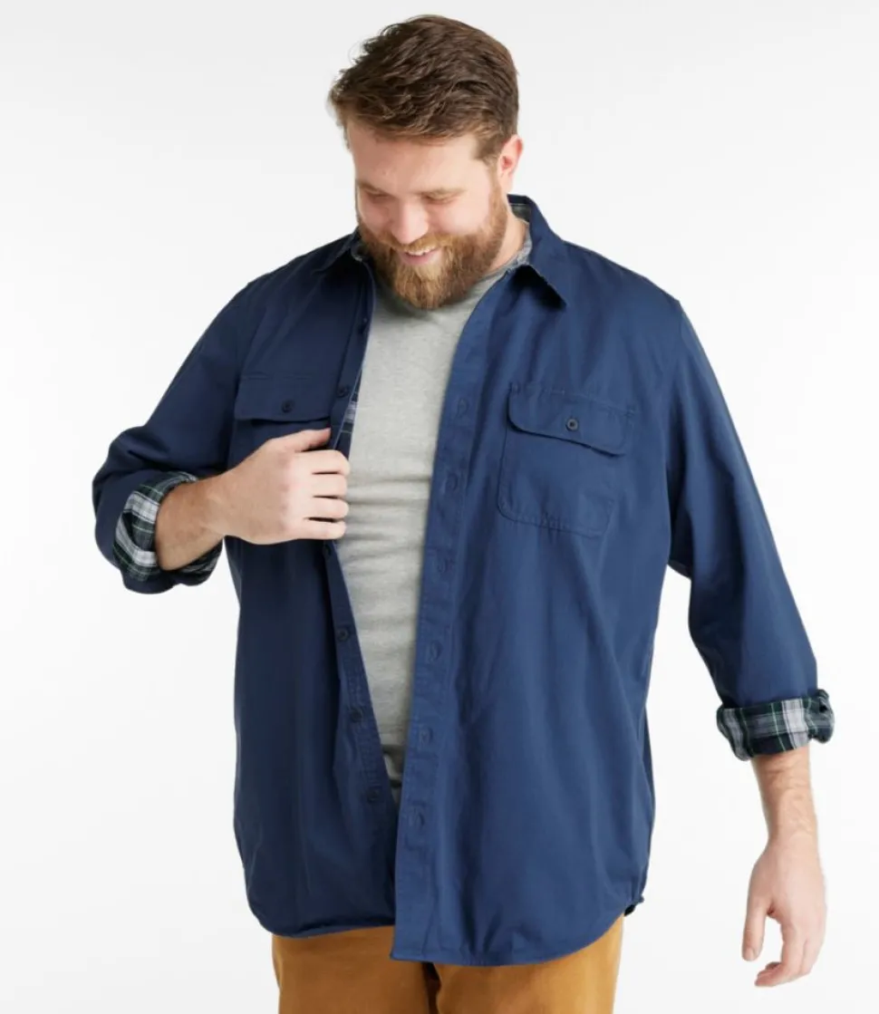 Best L.L.Bean "Men's Flannel-Lined Hurricane Shirt"