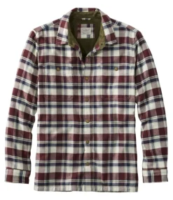 Shop L.L.Bean "Men's Fleece-Lined Flannel Shirt, Snap Front, Slightly Fitted"