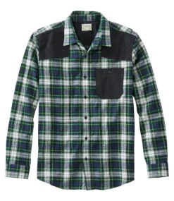 Fashion L.L.Bean "Men's Heritage Scotch Plaid Flannel Shirt, Slightly Fitted Untucked Fit"