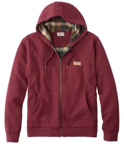 Best Sale L.L.Bean "Men's Katahdin Iron Works® Hooded Sweatshirt, Flannel-Lined"