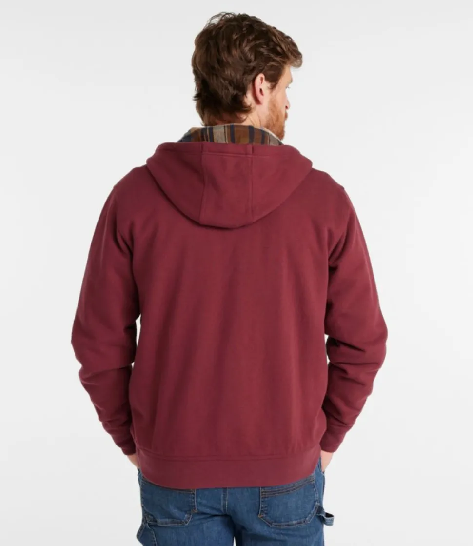 Best Sale L.L.Bean "Men's Katahdin Iron Works® Hooded Sweatshirt, Flannel-Lined"