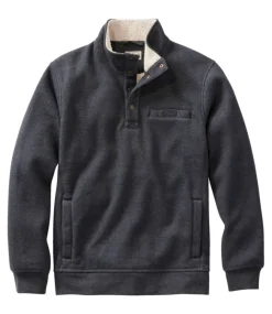 New L.L.Bean "Men's Katahdin Iron Works Bonded Waffle Fleece, Mockneck"
