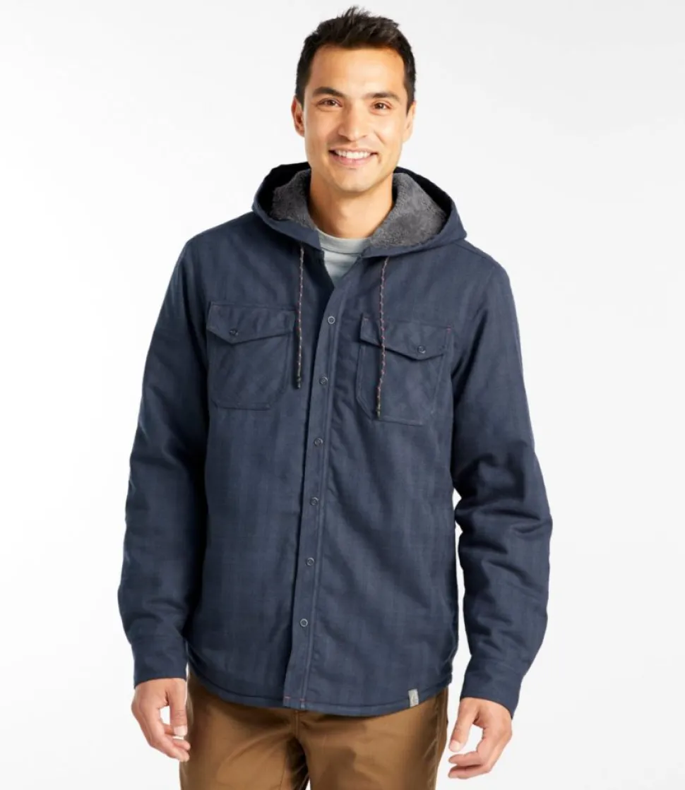 Clearance L.L.Bean "Men's Katahdin Performance Flannel Shirt, Hi-Pile Fleece Lined"