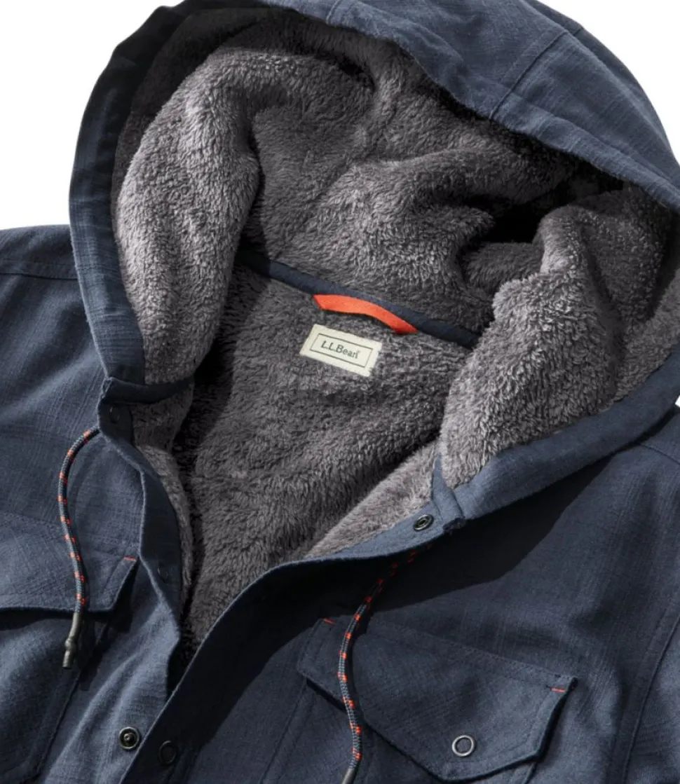 Clearance L.L.Bean "Men's Katahdin Performance Flannel Shirt, Hi-Pile Fleece Lined"