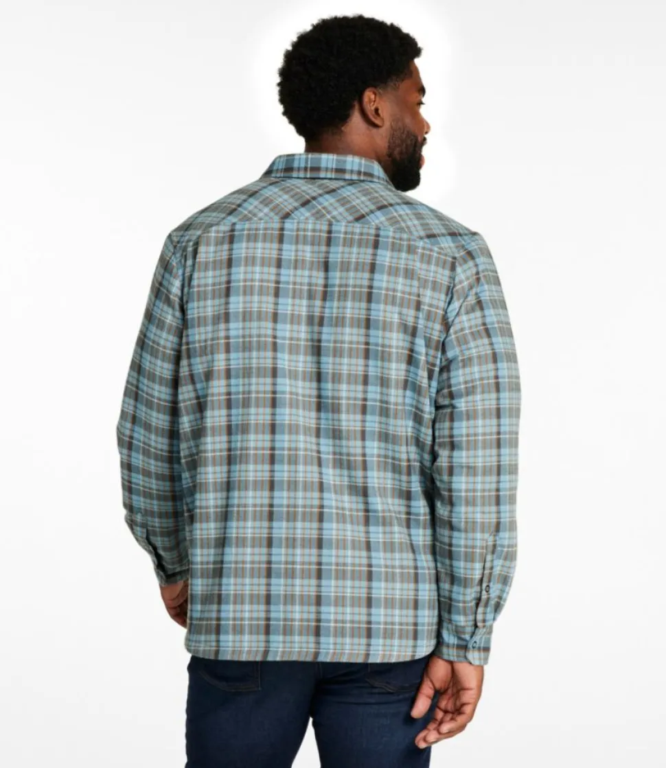 Hot L.L.Bean "Men's Katahdin Performance Flannel Shirt-Jacket, Hi-Pile Fleece-Lined Plaid"