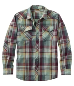 Fashion L.L.Bean "Men's Katahdin Performance Flannel Shirt, Slightly Fitted"