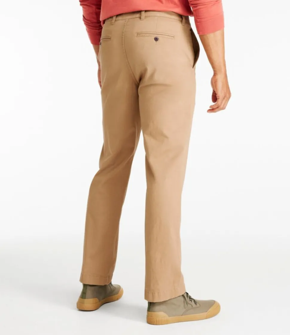 Fashion L.L.Bean "Men's Lakewashed® Stretch Khakis, Standard Fit, Straight Leg"