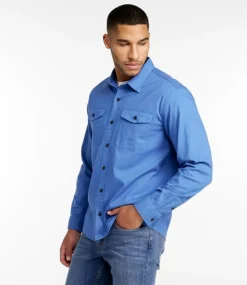 Flash Sale L.L.Bean "Men's Lakewashed Twill Shirt, Traditional Untucked Fit"