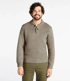 Hot L.L.Bean "Men's Classic Ragg Wool Sweater, Henley"