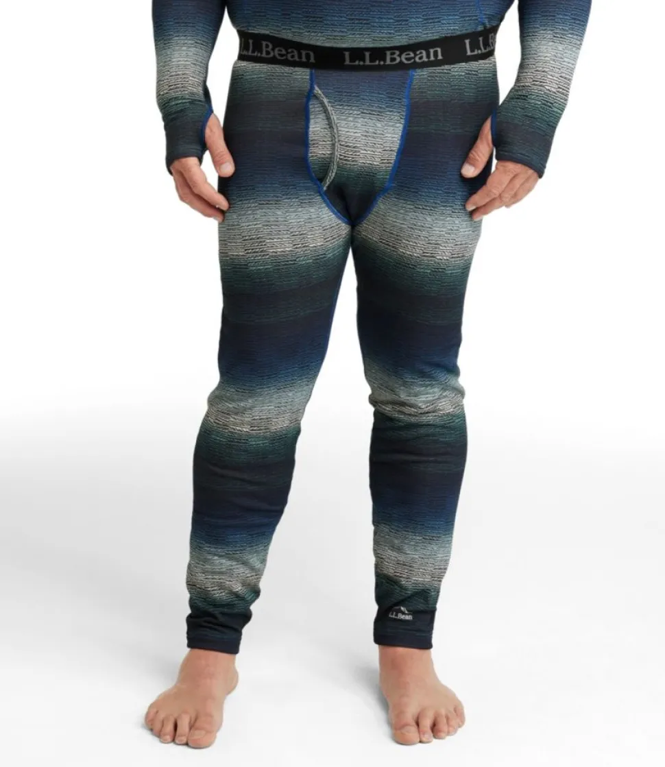 Store L.L.Bean "Men's Heavyweight Base Layer Pants, Print" MidnightBlackOmbre
