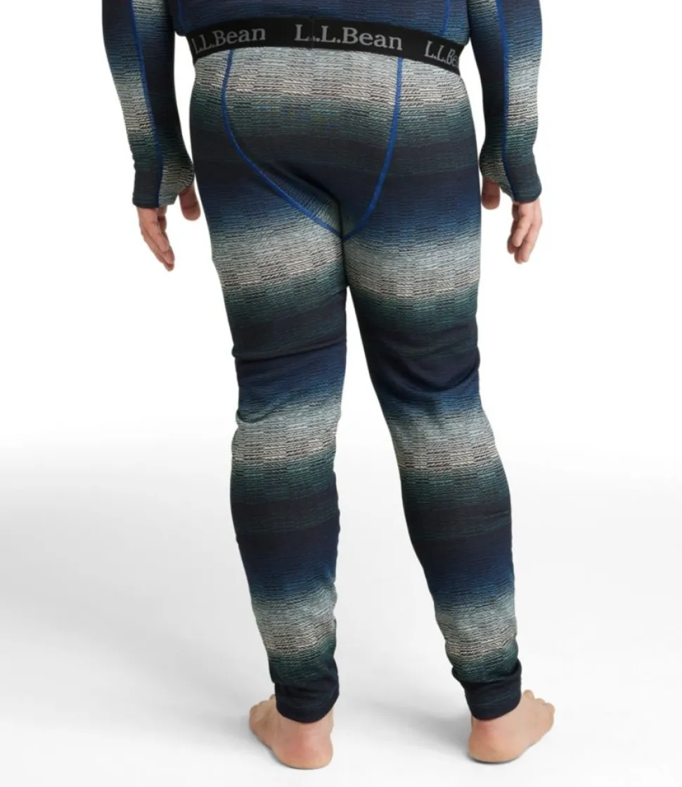 Store L.L.Bean "Men's Heavyweight Base Layer Pants, Print" MidnightBlackOmbre