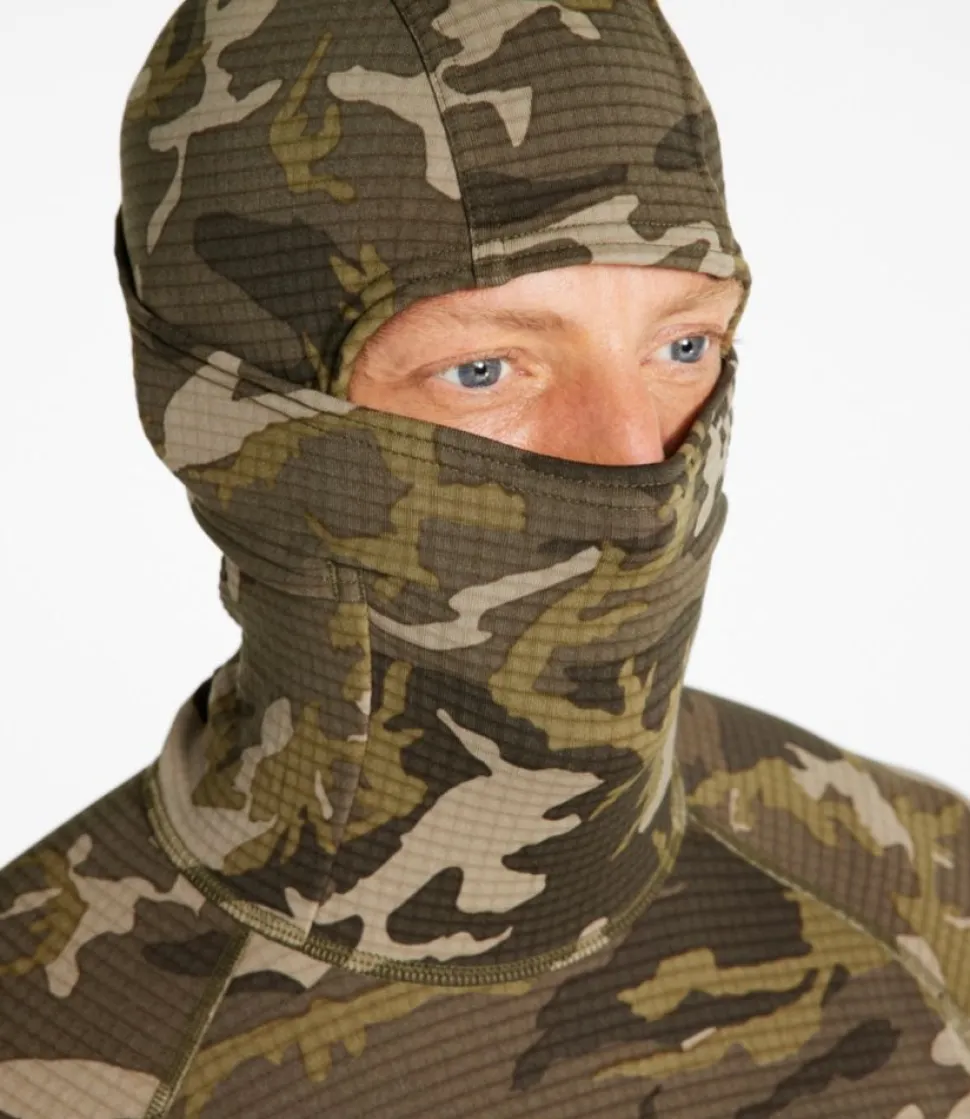 New L.L.Bean "Men's Heavyweight Base Layer Hoodie, Print" KelpGreenCamo