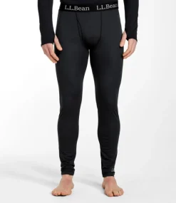 New L.L.Bean "Men's Lightweight Base Layer Pants" Black