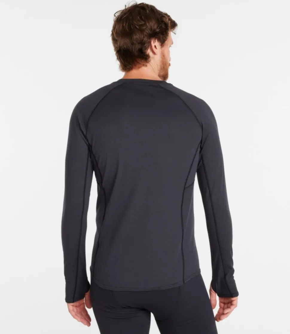 Clearance L.L.Bean "Men's Midweight Base Layer Crew, Long Sleeve" MarineBlue