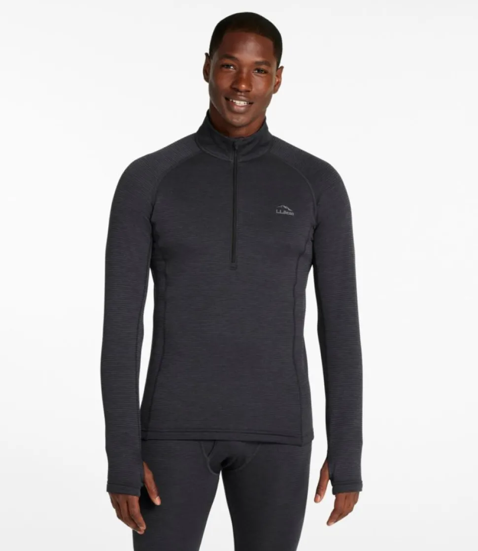 Online L.L.Bean "Men's Midweight Base Layer Crew Top, 1/4 Zip"