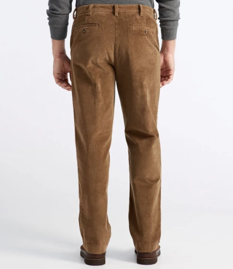 Cheap L.L.Bean "Men's Stretch Country Corduroy Pants, Natural Fit, Plain Front, Hidden Comfort"