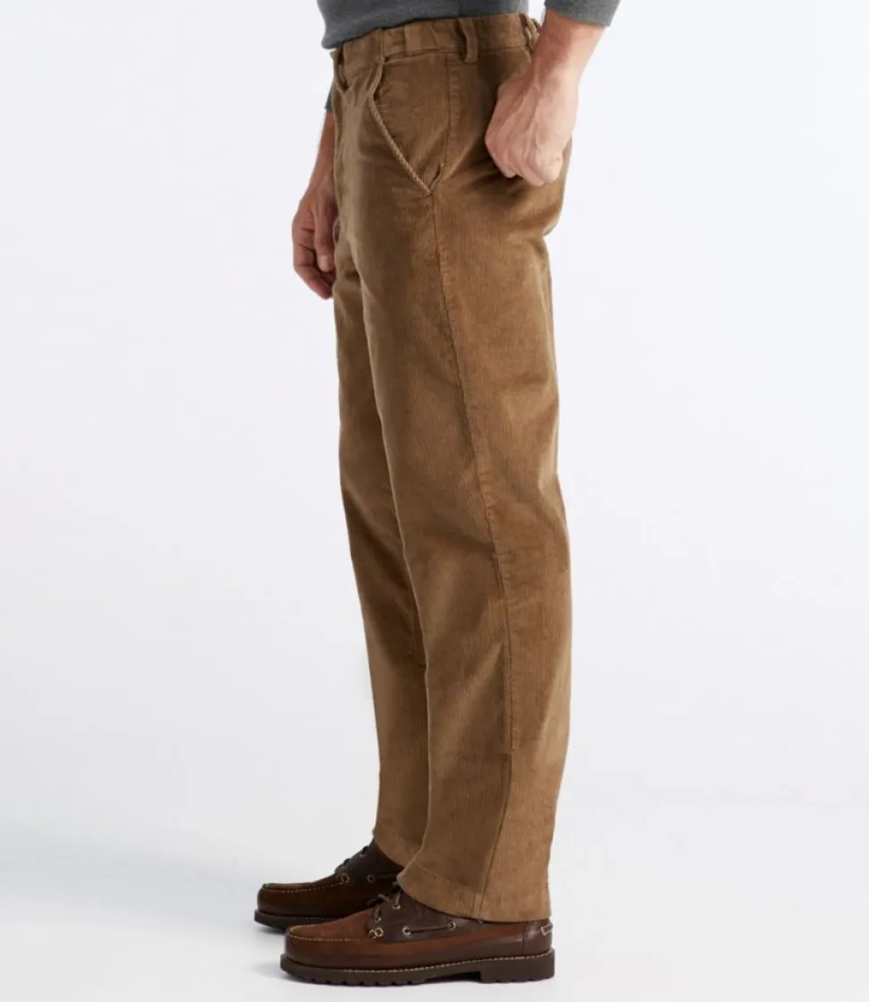Cheap L.L.Bean "Men's Stretch Country Corduroy Pants, Natural Fit, Plain Front, Hidden Comfort"