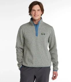 Cheap L.L.Bean "Men's Sweater Fleece Pullover, Print"