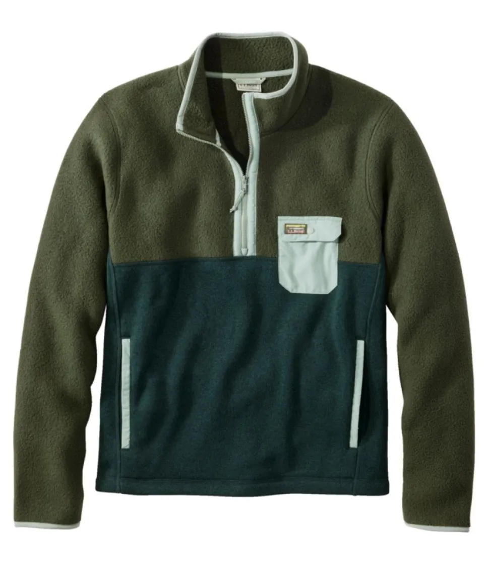 Outlet L.L.Bean "Men's Sweater Fleece Sherpa Hybrid Pullover"