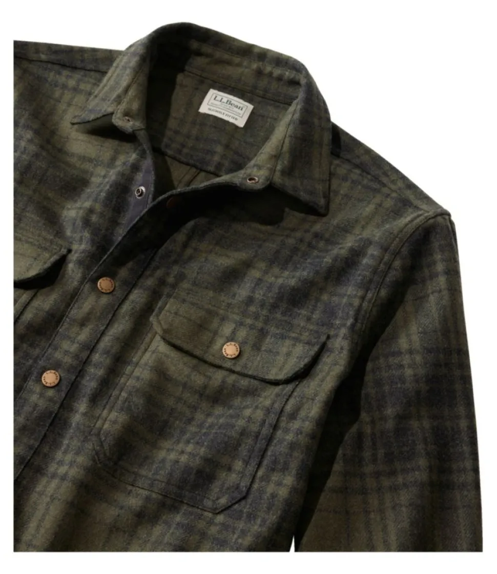 Flash Sale L.L.Bean "Men's Maine Guide Lightweight Merino Wool Field Shirt, Plaid"