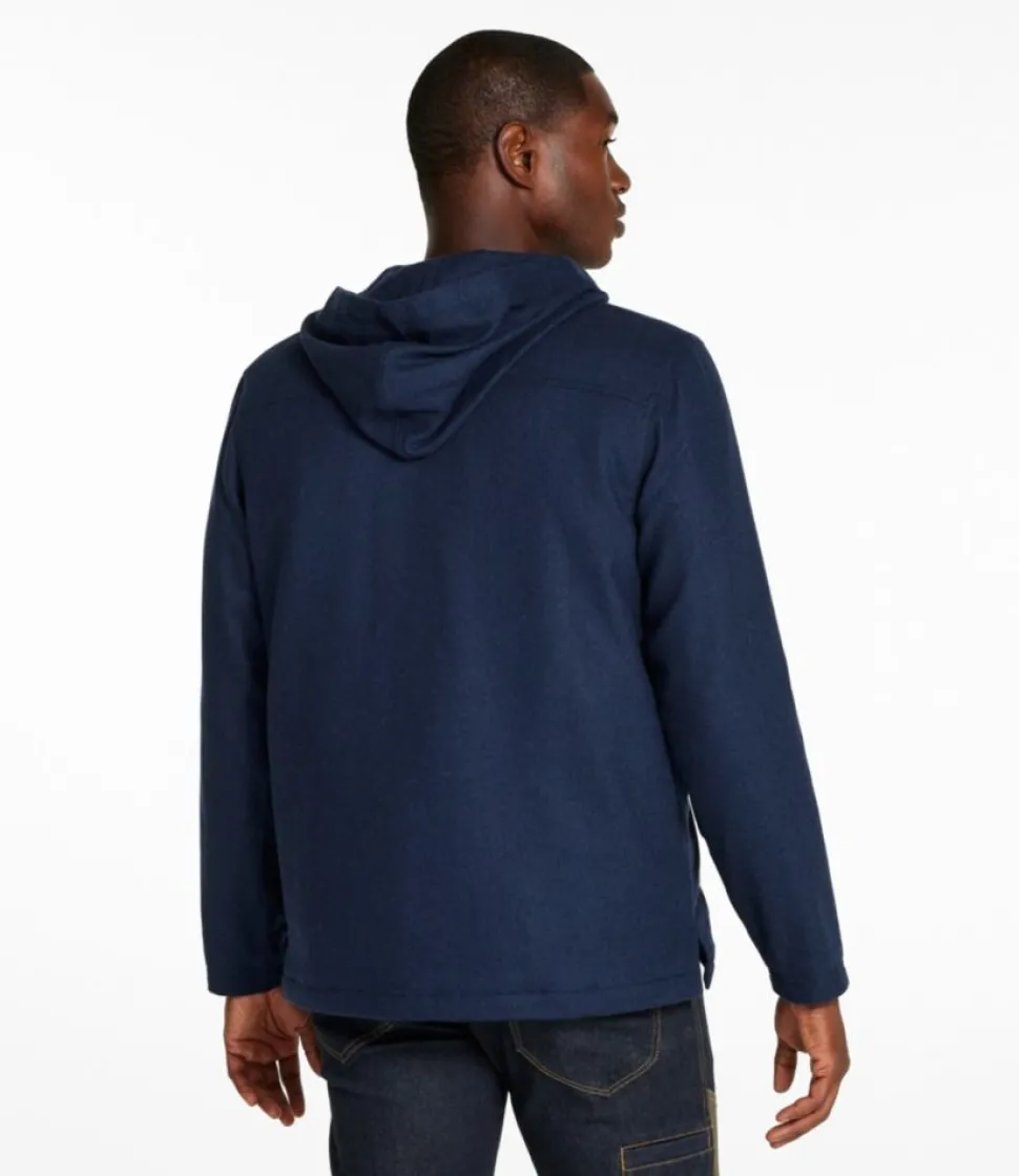 Best Sale L.L.Bean "Men's Maine Guide Wool Anorak" Navy