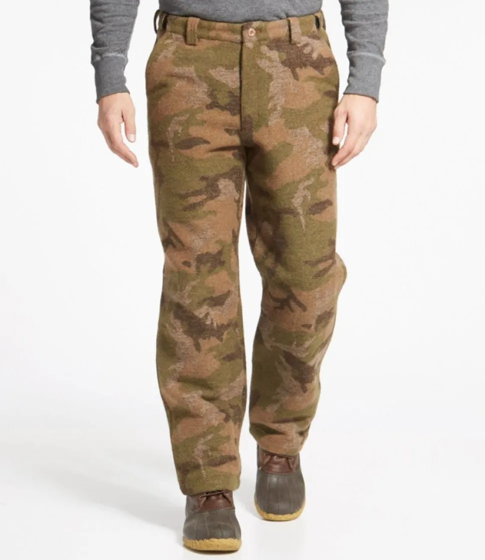 New L.L.Bean "Men's Maine Guide Wool Pants with PrimaLoft, " Camouflage