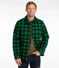 Discount L.L.Bean "Men's Maine Guide Zip-Front Jac-Shirt, Plaid"
