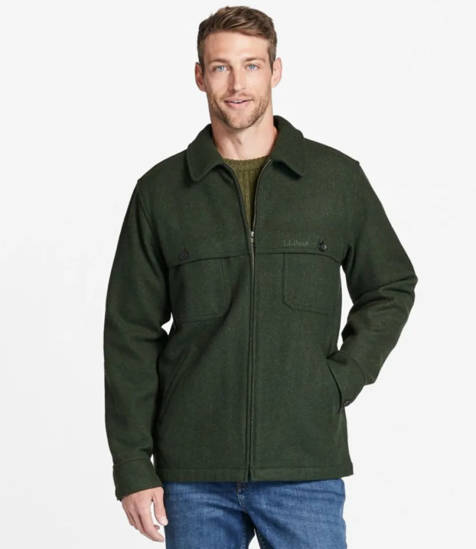 Store L.L.Bean "Men's Maine Guide Zip-Front Jac-Shirt" Loden