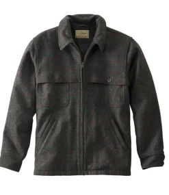 Sale L.L.Bean "Men's Maine Guide Zip-Front Jac-Shirt with PrimaLoft, Plaid"