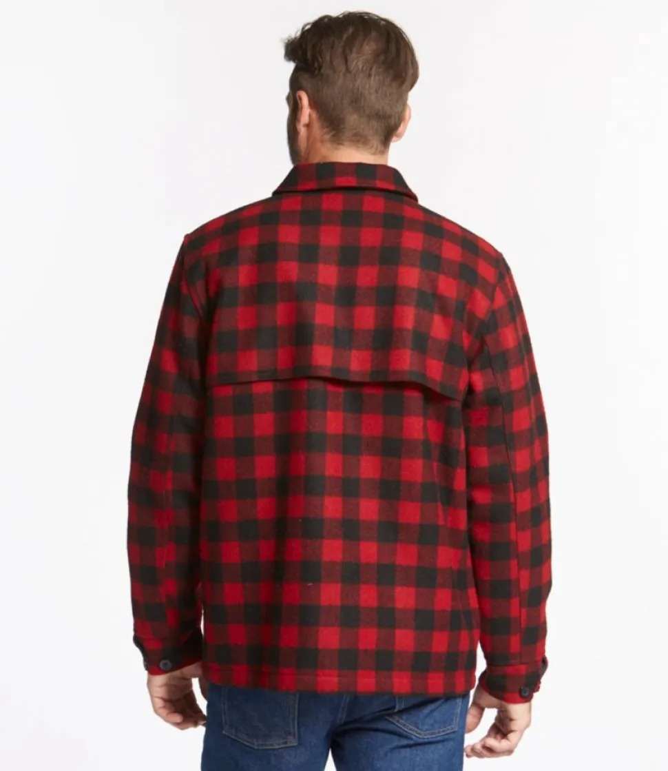 Sale L.L.Bean "Men's Maine Guide Zip-Front Jac-Shirt with PrimaLoft, Plaid"