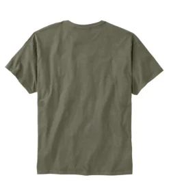 Shop L.L.Bean "Men's Maine Inland Fisheries and Wildlife Tee, White-Tailed Deer" MilitaryGreen
