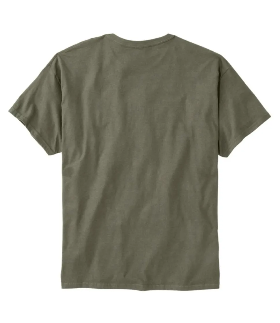 Shop L.L.Bean "Men's Maine Inland Fisheries and Wildlife Tee, White-Tailed Deer" MilitaryGreen