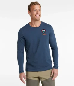 Cheap L.L.Bean "Men's MIF&W Tee, Long-Sleeve Brook Trout" Indigo