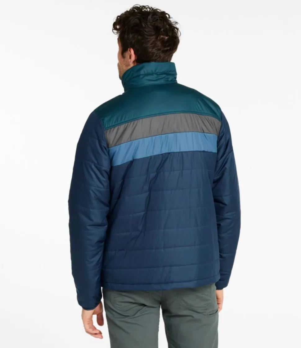Hot L.L.Bean "Men's Mountain Classic Puffer Jacket, Colorblock" DarkMushroom/Sandstone