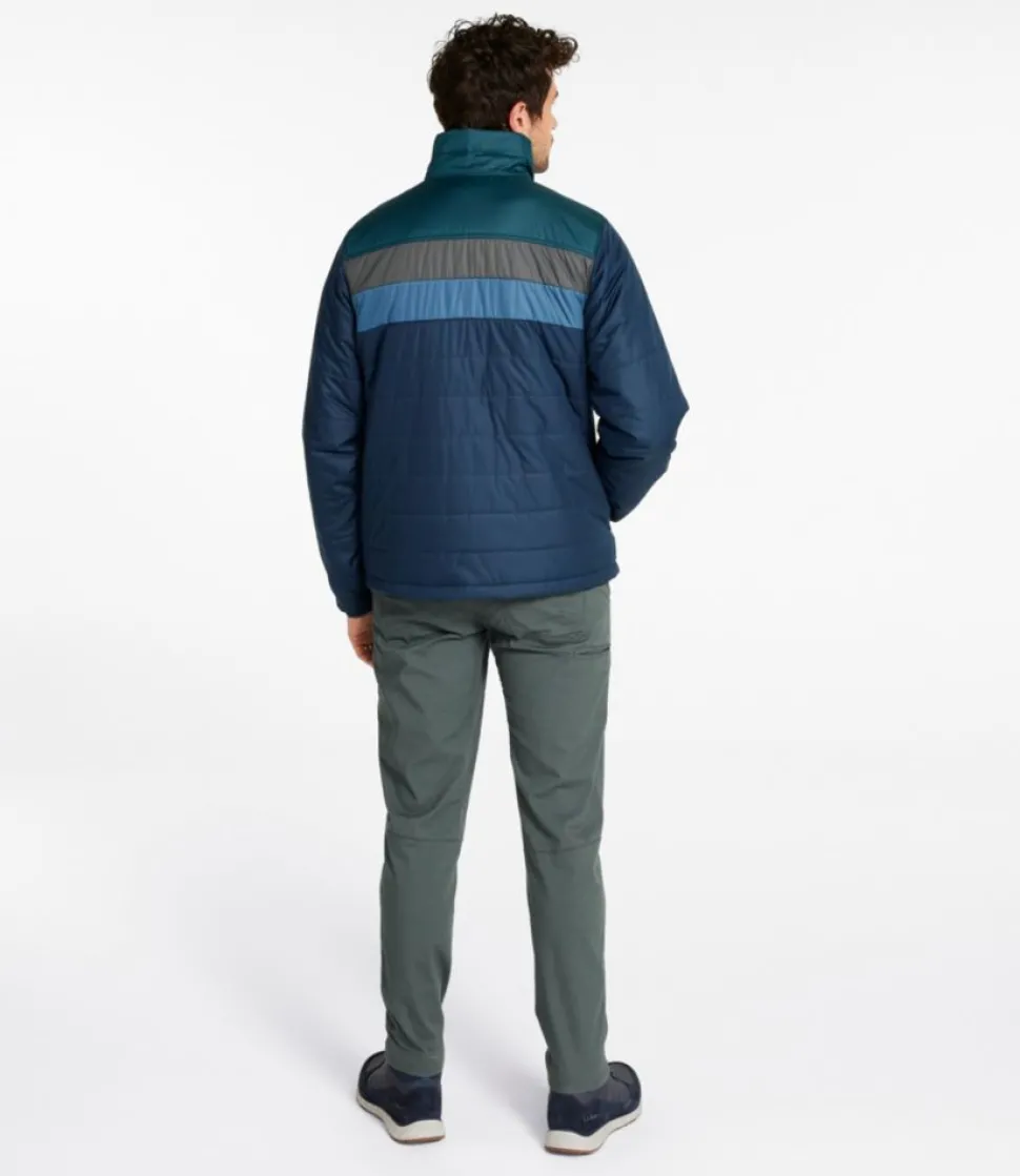 Hot L.L.Bean "Men's Mountain Classic Puffer Jacket, Colorblock" DarkMushroom/Sandstone