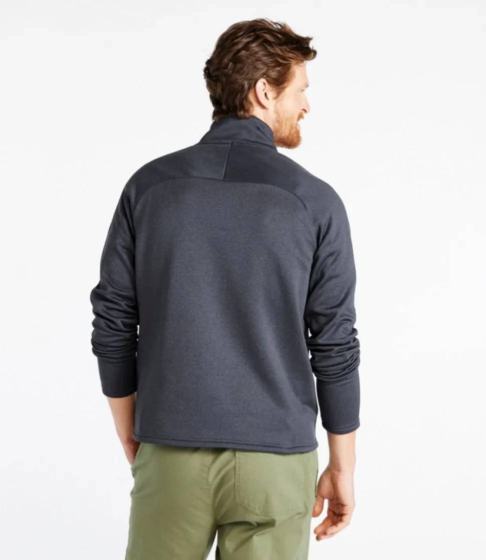 Discount L.L.Bean "Men's Mountain Fleece, Half-Zip" CarbonNavy