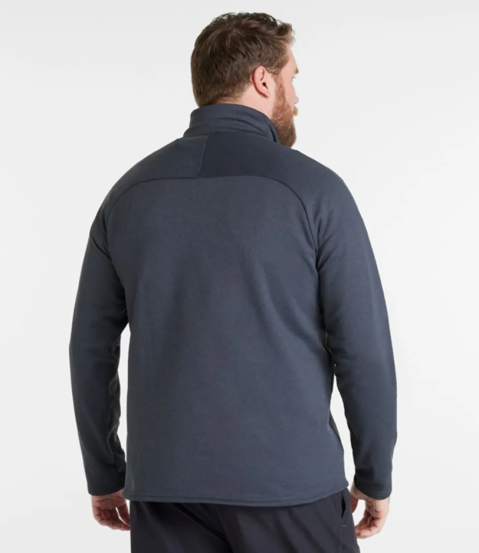 Discount L.L.Bean "Men's Mountain Fleece, Half-Zip" CarbonNavy