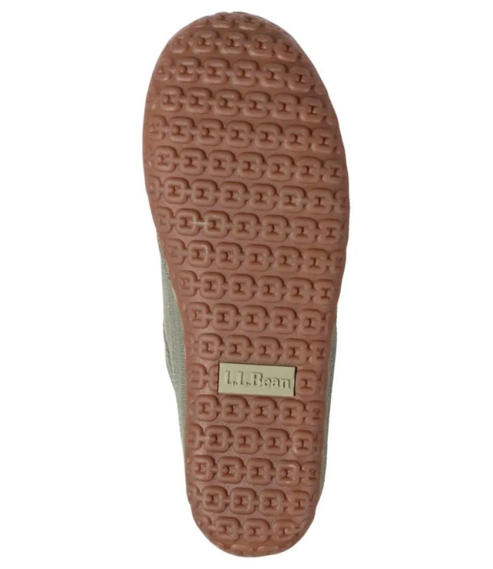 Outlet L.L.Bean "Men's Mountain Slipper Scuffs, Canvas" RangeleyBlue