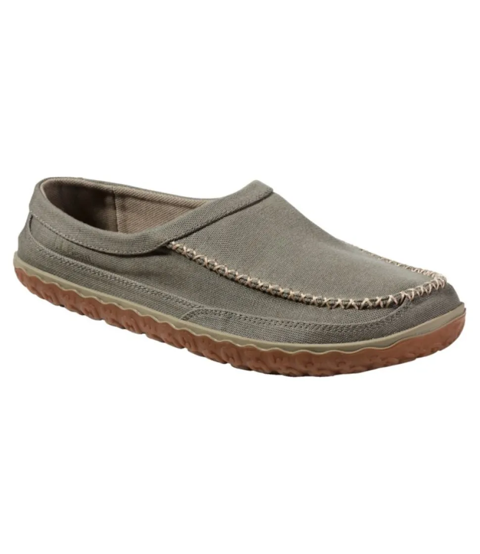 Outlet L.L.Bean "Men's Mountain Slipper Scuffs, Canvas" RangeleyBlue