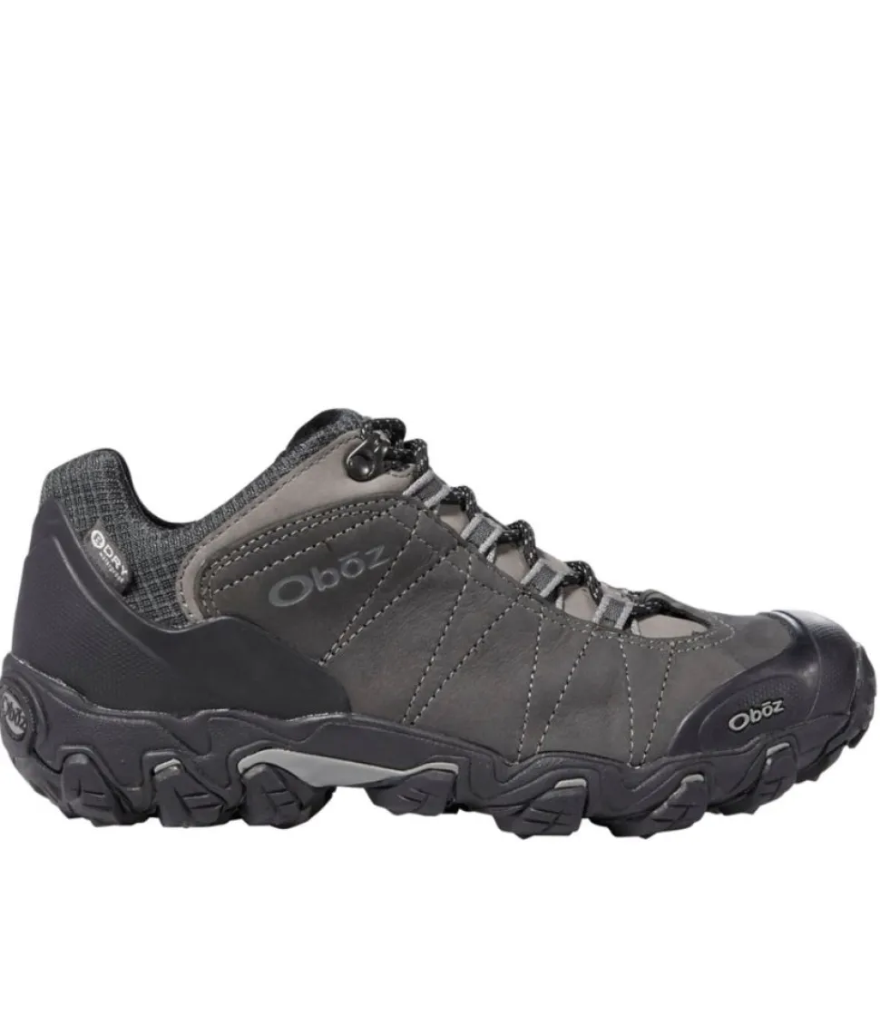 Sale L.L.Bean "Men's Oboz Bridger Low B-Dry Hiking Shoes" DarkShadow